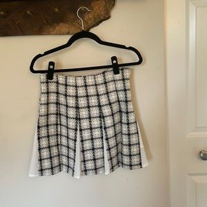 Cider plaid pleated skirt